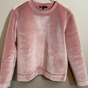 Maje Torina Pink Velvet Sweatshirt